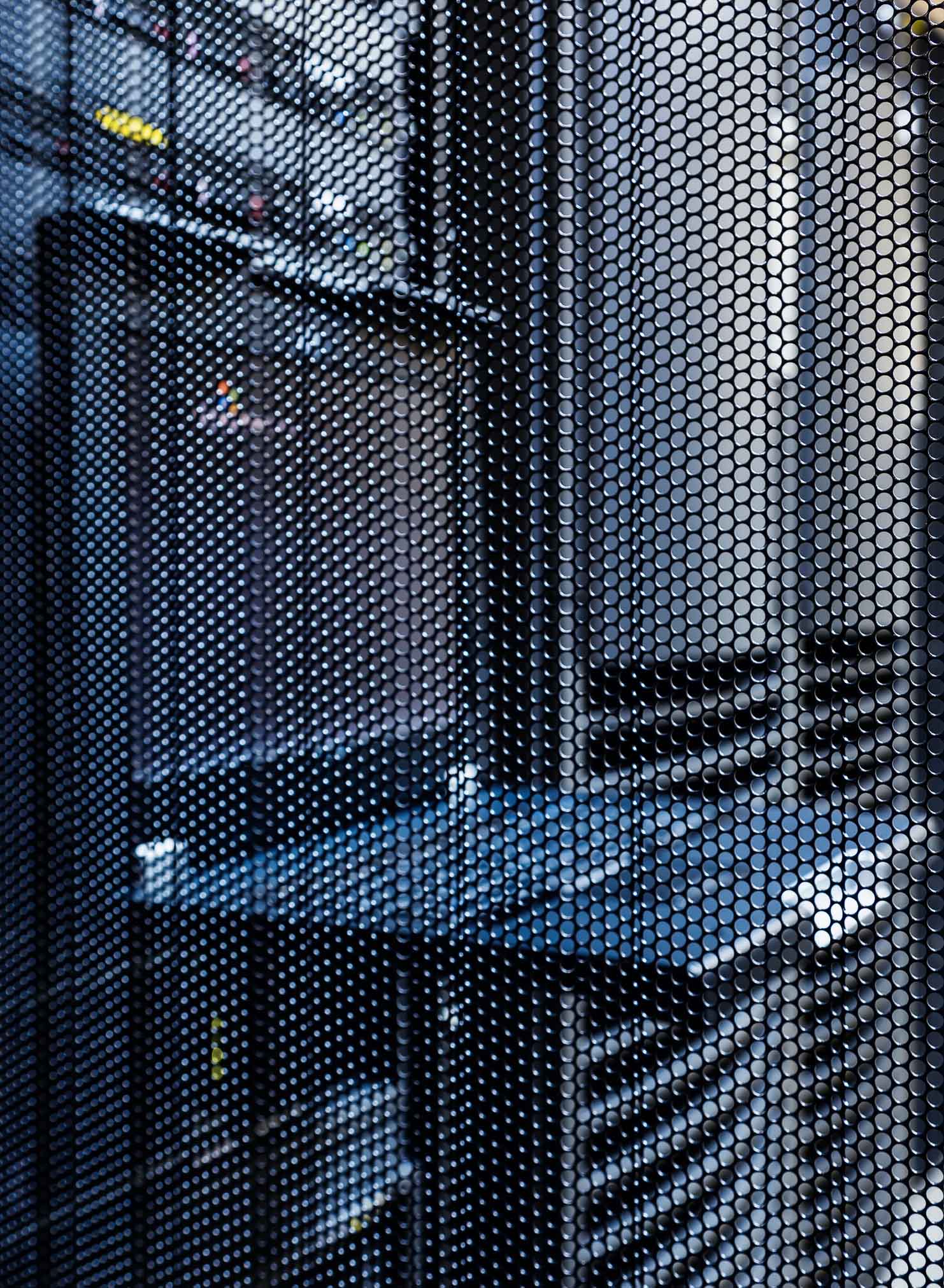 Perforated infill fence